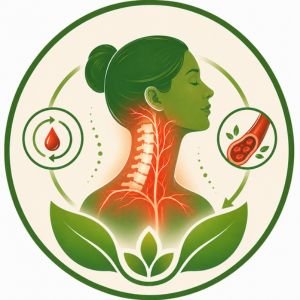 Enhances blood circulation to the cervical region
