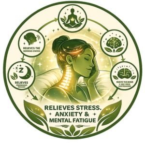 Relieves stress, anxiety, and mental fatigue